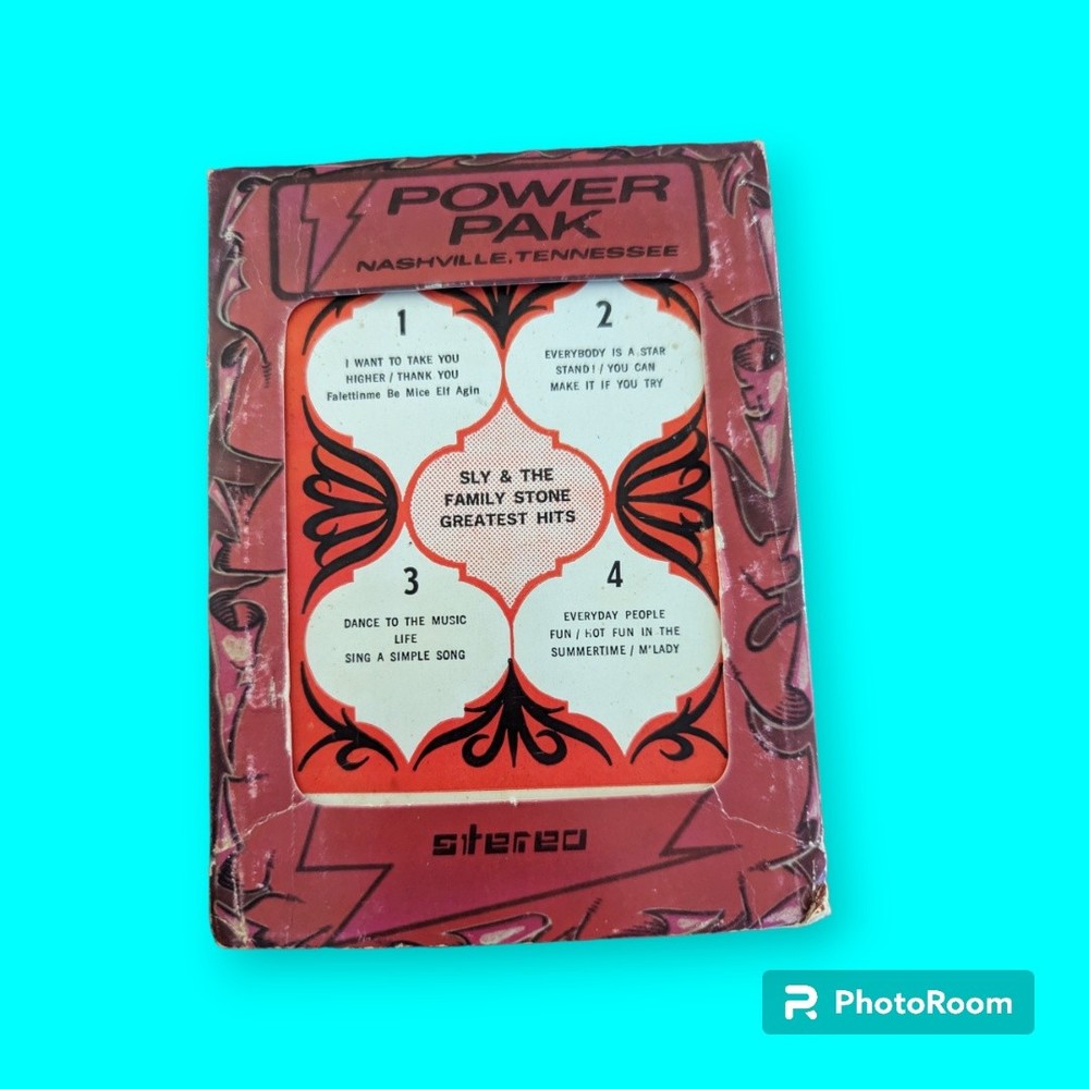 Sly & The Family Stone Greatest Hits 8 Track Tape 254 Power Pak Thank You Higher